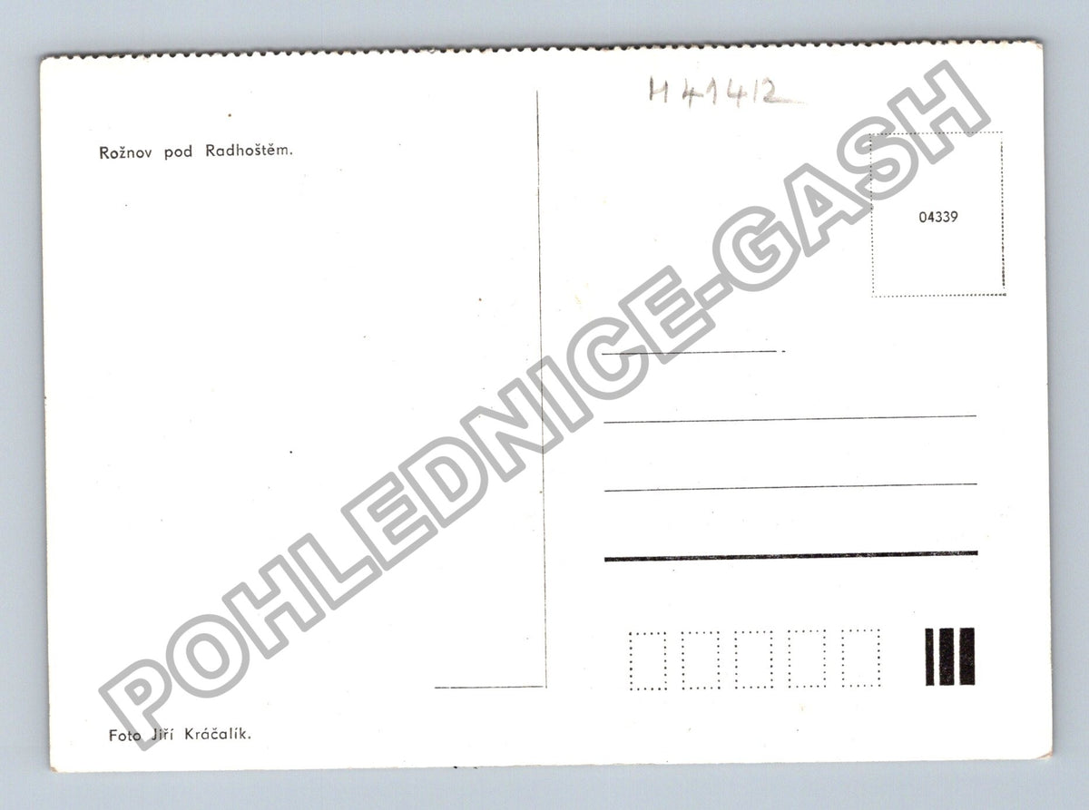 Pohlednice Rožnov pod Radhoštěm letecký pohled (M41412)