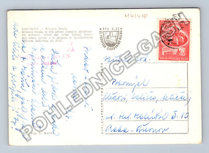 Pohlednice Krkonoše Klínová bouda zimní scéna (M41418)
