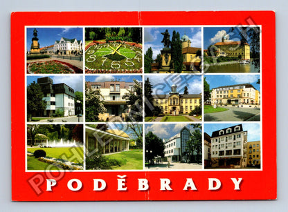 Pohlednice Poděbrady koláž motivů (M41422)