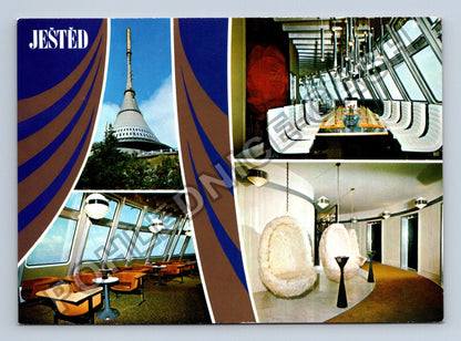 Pohlednice Ještěd hotel interiér exteriér (M41423)
