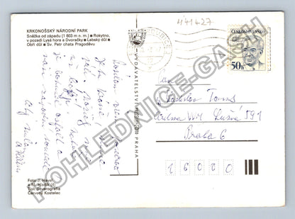 Pohlednice Krkonošský národní park Sněžka Obří důl 1967 (M41427)