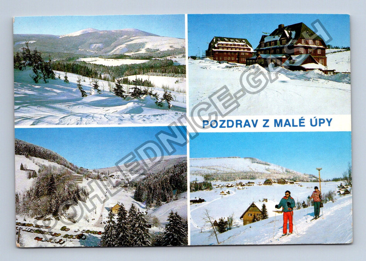 Pohlednice Malá Úpa Krkonoše zimní motivy (M41429)