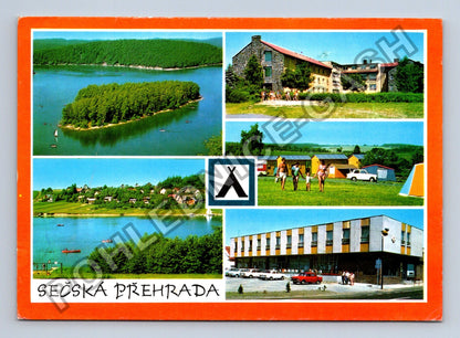 Pohlednice Sečská přehrada Ostrov Kempink Hotel koláž (M41431)