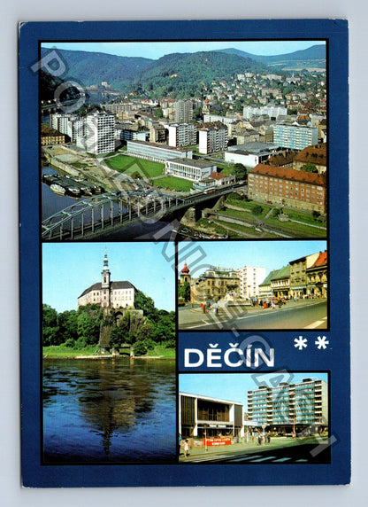 Pohlednice Děčín koláž motivů (M41433)