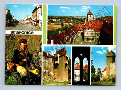 Pohlednice Strakonice hrad město dudák (M41435)