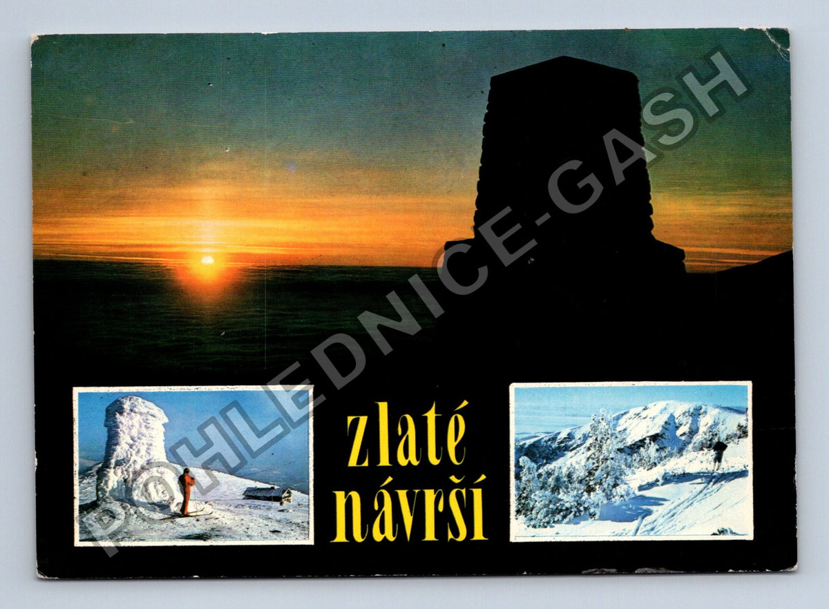 Pohlednice Zlaté návrší krkonoše mohyla Hanče Vrbaty (M41437)