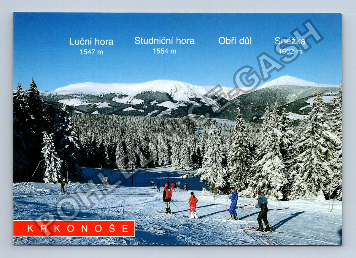Pohlednice Krkonoše Luční hora Studniční hora Obří důl Sněžka (M41439)