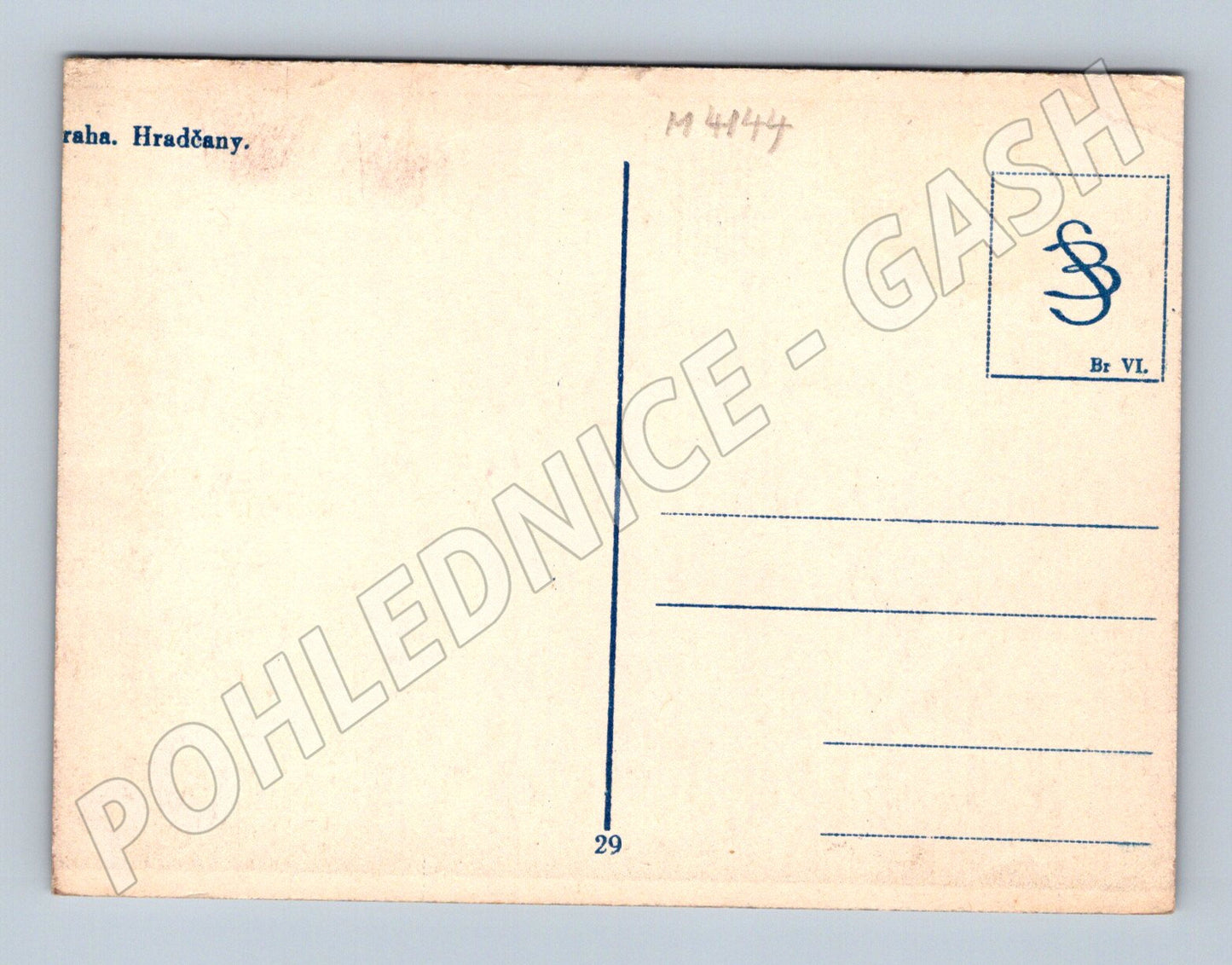 Pohlednice Praha Hradčany historická kolorovaná (M4144)