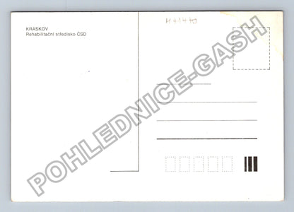 Pohlednice Kraskov Rehabilitační středisko ČSD zimní krajina (M41440)