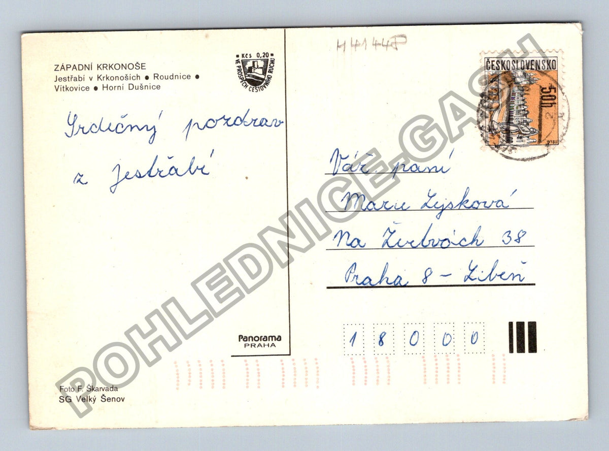 Pohlednice Západní Krkonoše Jestřabí Roudnice Vítkovice Horní (M41448)