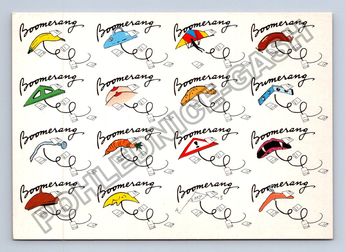 Pohlednice Boomerang různé motivy 1996 (M41461)