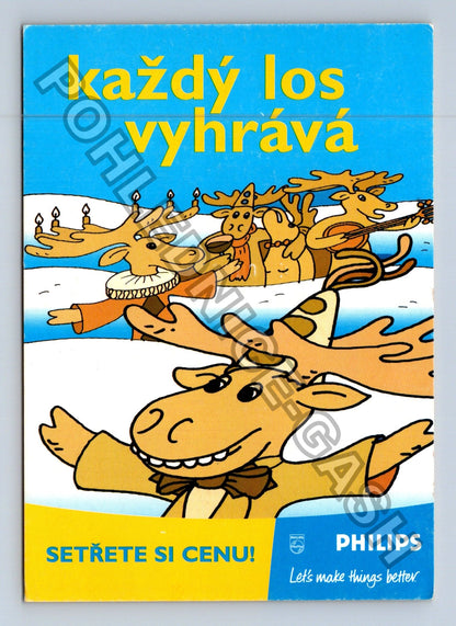 Pohlednice Každý los vyhrává Philips reklama 1999 (M41466)