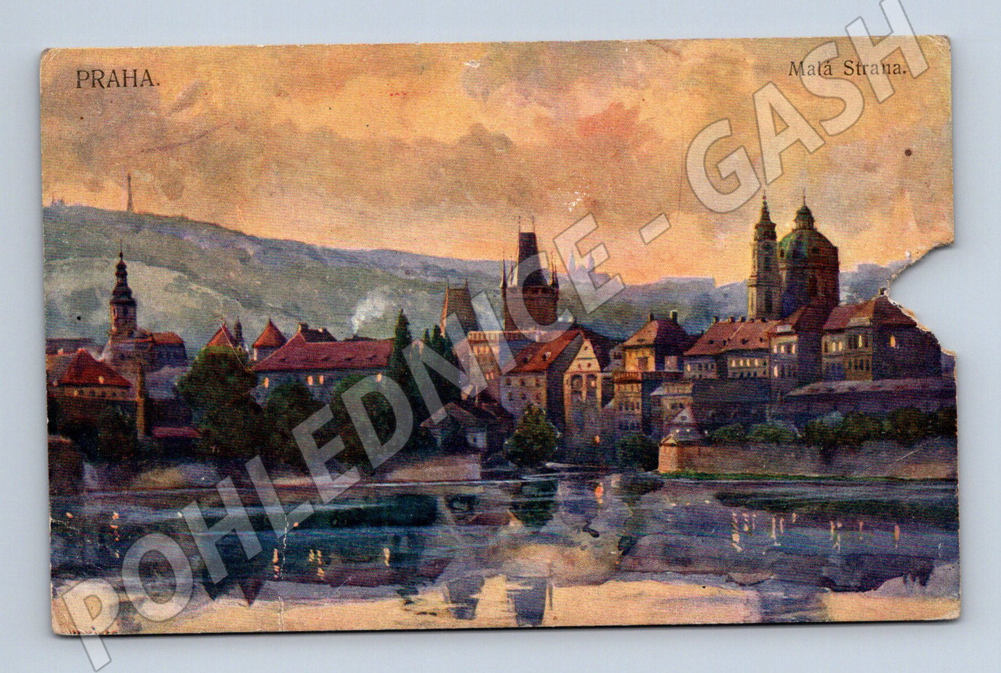 Pohlednice Praha Malá Strana kolorovaný motiv (M4147)