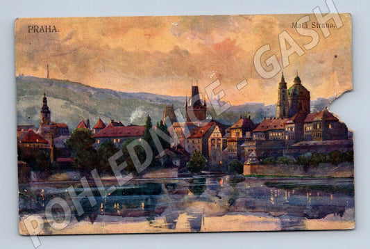 Pohlednice Praha Malá Strana kolorovaný motiv (M4147)