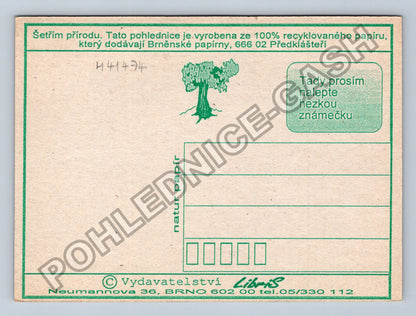 Pohlednice Myslím jenom na to recyklovaný papír (M41474)