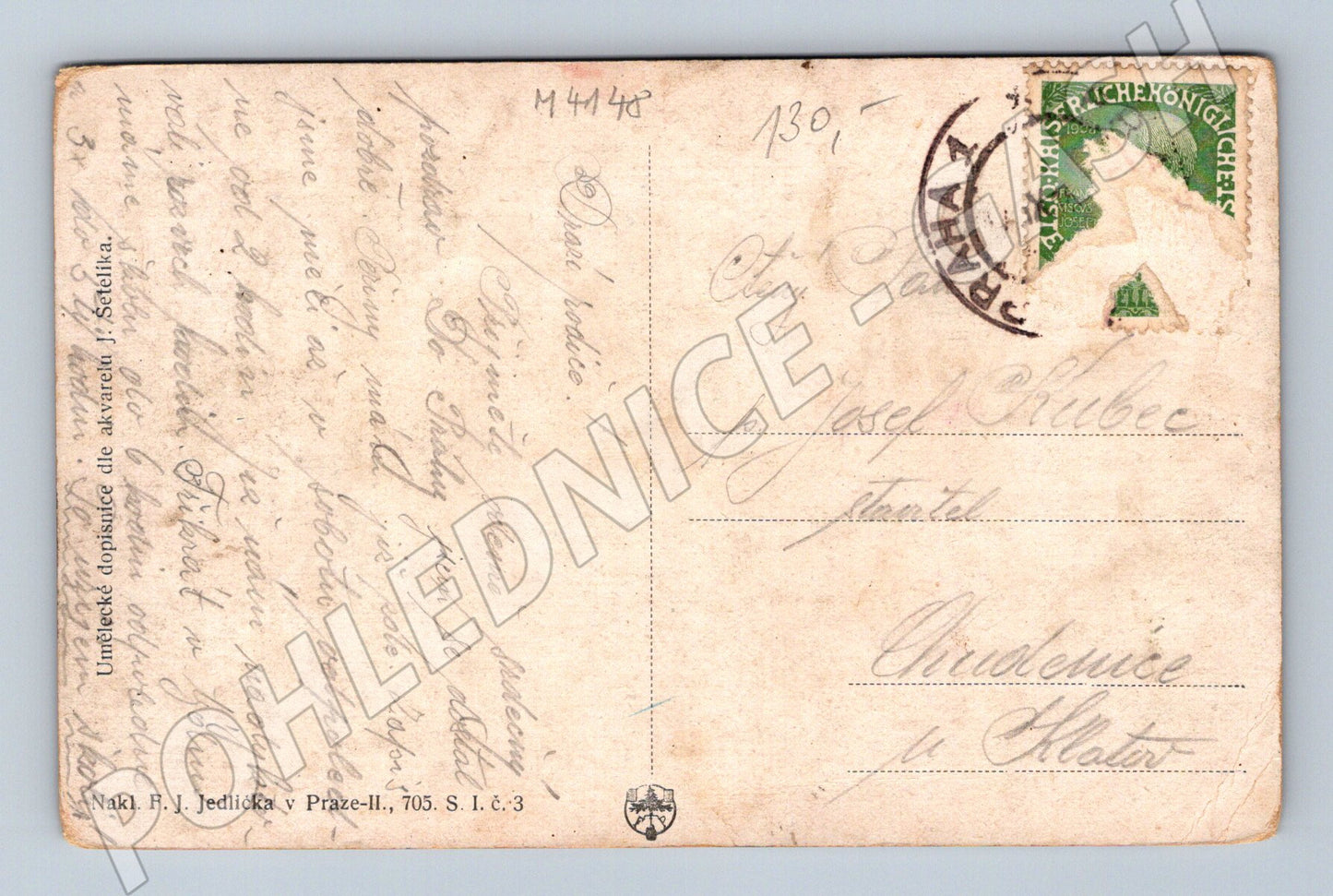 Pohlednice Praha Hradčany Letohrádek královny Anny (M4148)