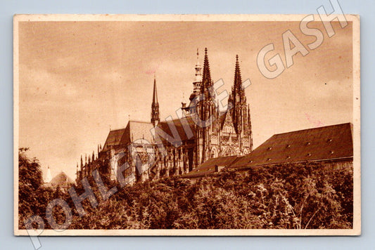 Pohlednice Praha Chrám sv Víta starý motiv (M4149)