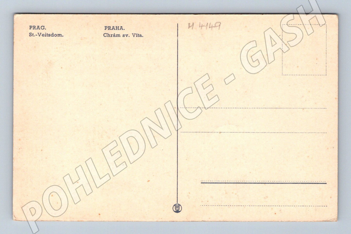 Pohlednice Praha Chrám sv Víta starý motiv (M4149)