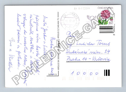 Pohlednice Vánoční svícen se svíčkami a jehličím (M41507)