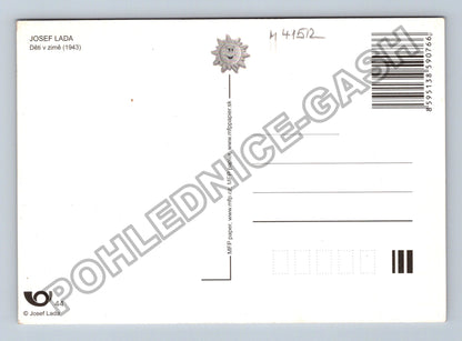 Pohlednice Josef Lada Děti v zimě (M41512)