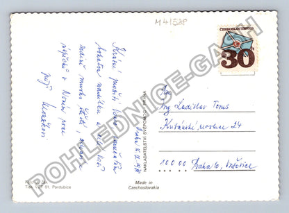 Pohlednice Veselé Vánoce jmelí 1978 (M41528)