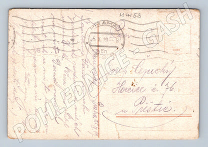 Pohlednice Praha Královský hrad kolorovaná 1918 (M4153)