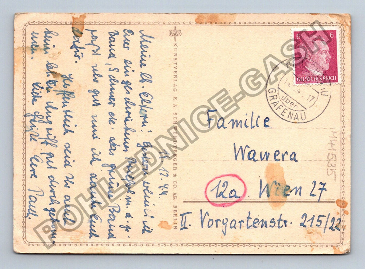 Pohlednice Německo Kvetoucí divizna 1944 (M41535)