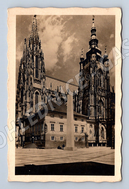 Pohlednice Praha Chrám sv Víta 1948 motiv (M4155)