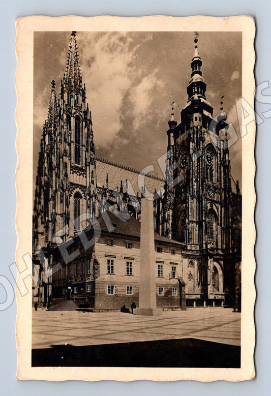 Pohlednice Praha Chrám sv Víta 1948 motiv (M4155)
