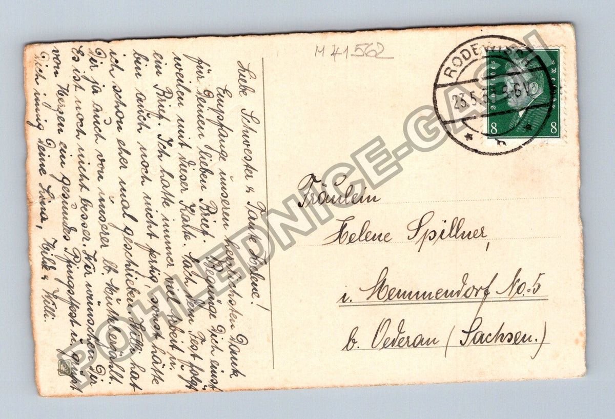 Pohlednice Německo Herzliche Pfingst-Grüsse růže 1908 (M41562)