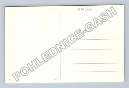 Pohlednice Kytice červených růží ve váze (M41564)