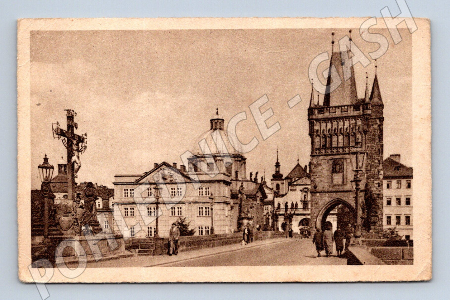 Pohlednice Praha Mostecká věž a Křížovníci (M4157)