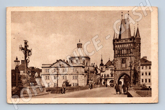 Pohlednice Praha Mostecká věž a Křížovníci (M4157)