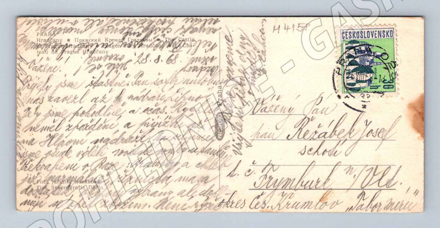 Pohlednice Praha Hradčany panorama historický motiv (M4158)