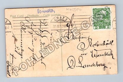 Pohlednice Rakousko Hoch Josefine žluté růže 1903 (M41584)