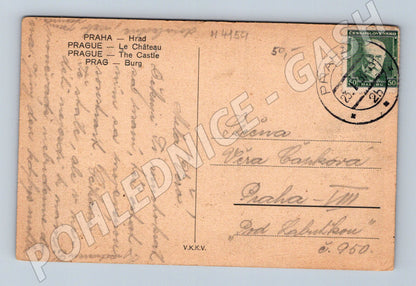 Pohlednice Praha Pražský hrad historický motiv (M4159)
