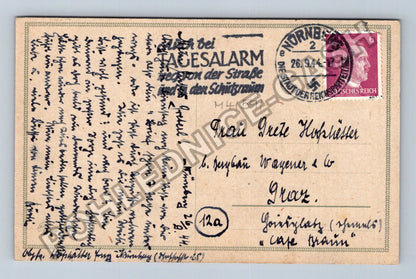 Pohlednice Německo Norimberk růže II světová válka 1944 (M41591)