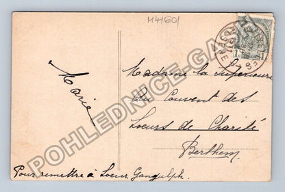 Pohlednice Belgie Konvalinky pařížský motiv 1911 (M41601)
