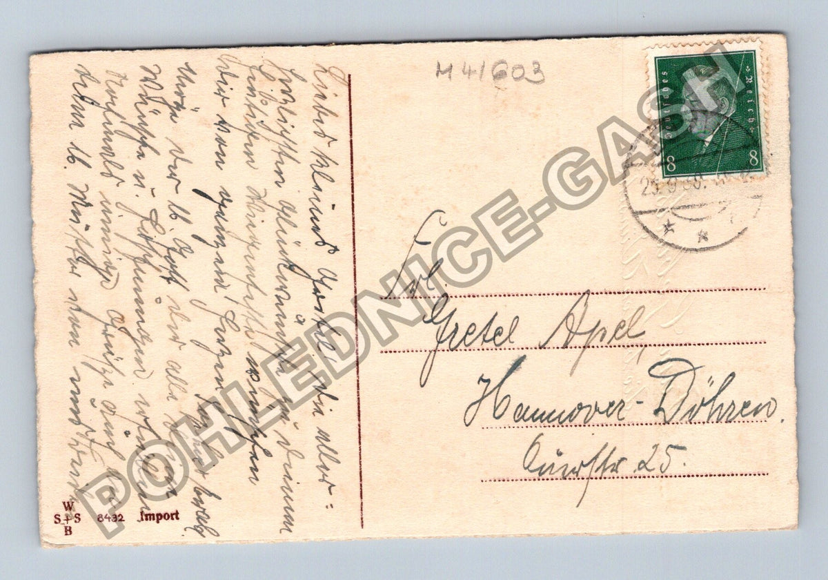 Pohlednice Německo Gutschein narozeniny 1930 (M41603)
