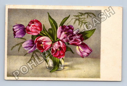 Pohlednice Kytice tulipánů ve váze (M41607)