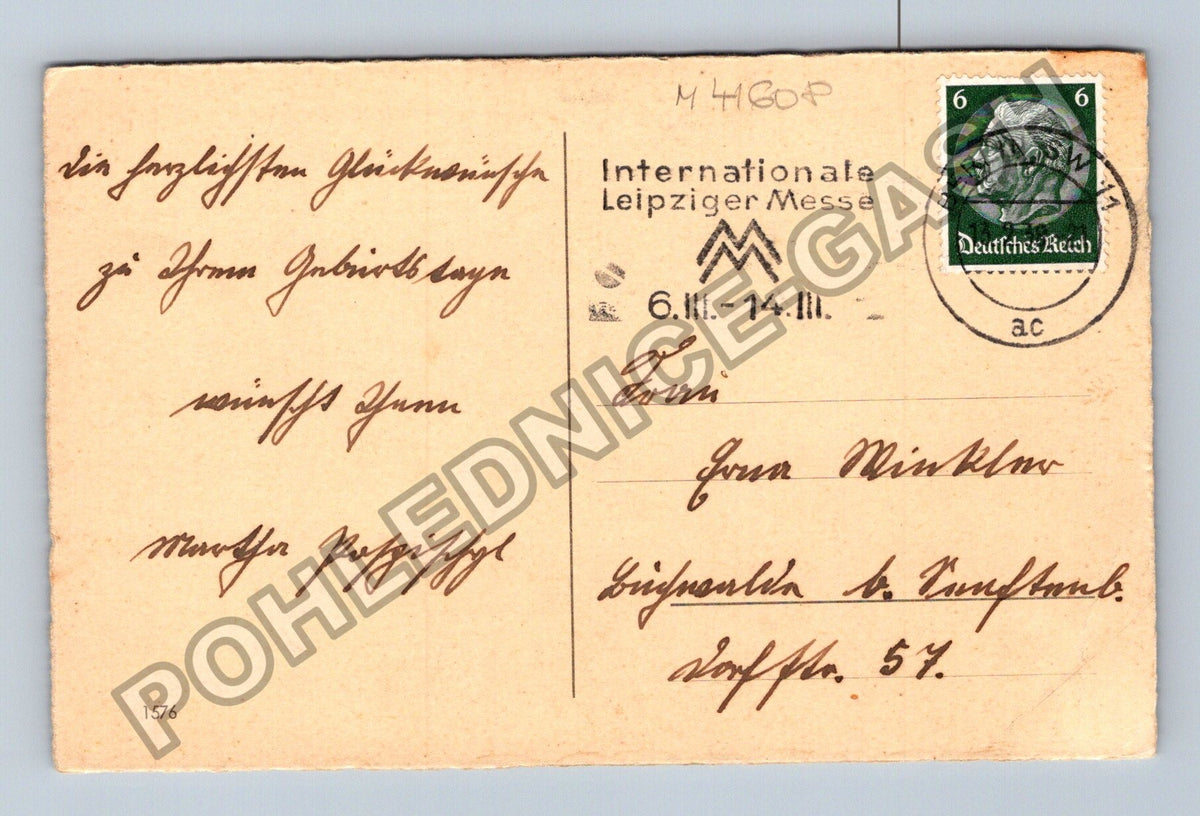 Pohlednice Německo Lipsko kytice růží Internationale (M41608)
