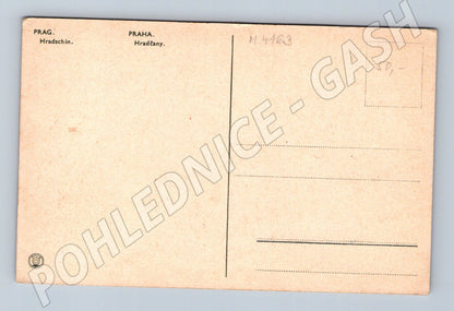 Pohlednice Praha Hradčany a Pražský hrad starý motiv (M4163)