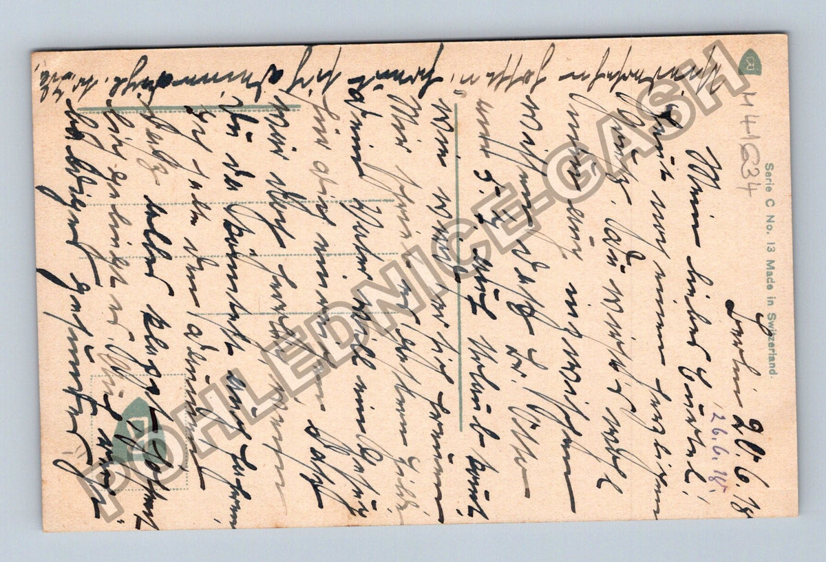 Pohlednice růže květina Švýcarsko 1908 (M41634)