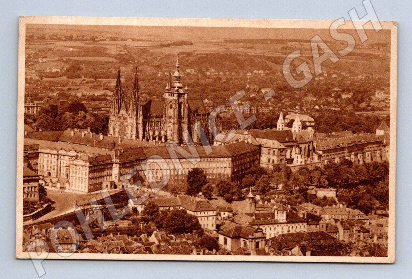 Pohlednice Praha Pražský hrad a sv Víta motiv (M4165)