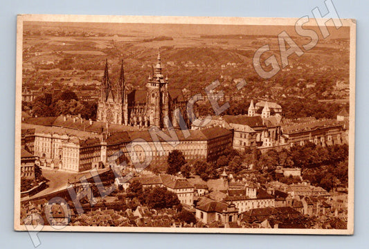 Pohlednice Praha Pražský hrad a sv Víta motiv (M4165)