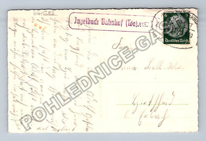Pohlednice Německo Jagstfeld Bahnhof Glückwünsche Geburtstag (M41652)