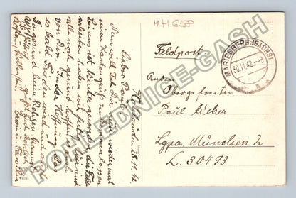 Pohlednice Německo kytice aster Feldpost 1942 (M41658)
