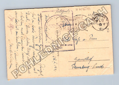 Pohlednice Německo Frohes Pfingstfest brouci květiny 1941 (M41670)