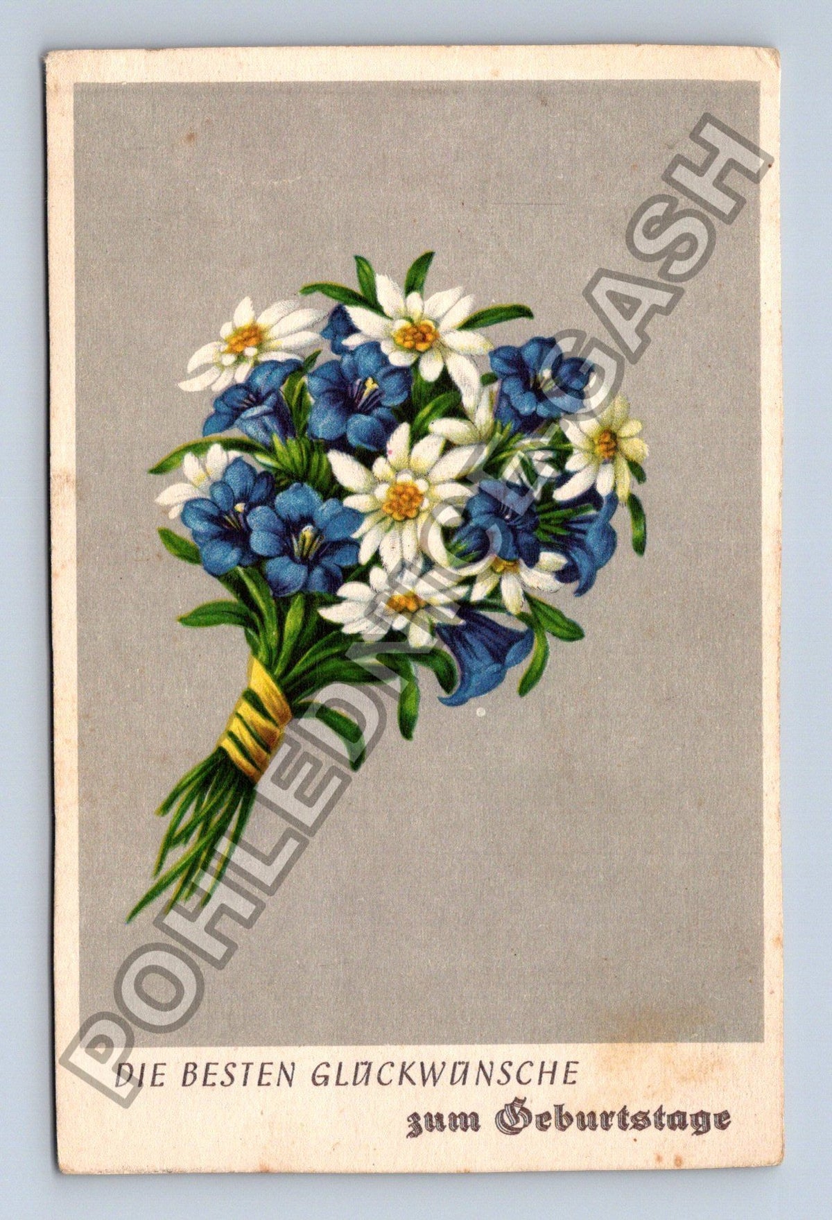 Pohlednice Německo Marienberg kytice květin 1918 (M41672)