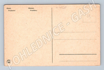 Pohlednice Praha Hradčany starý černobílý motiv (M4168)